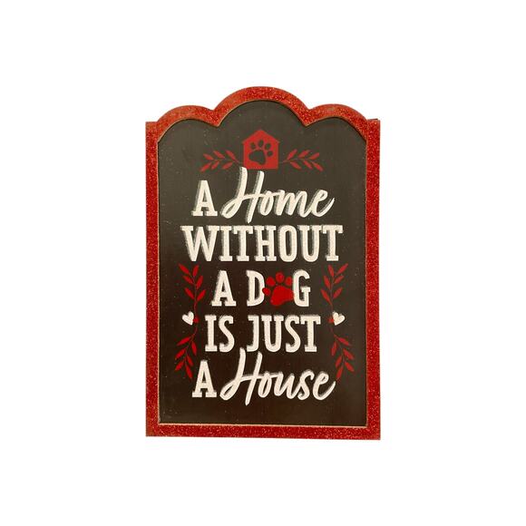 Red Black Dog House DIY Pet Wreath Making Kit, Sign Ribbon Bundle Craft Set - Picture 2 of 5